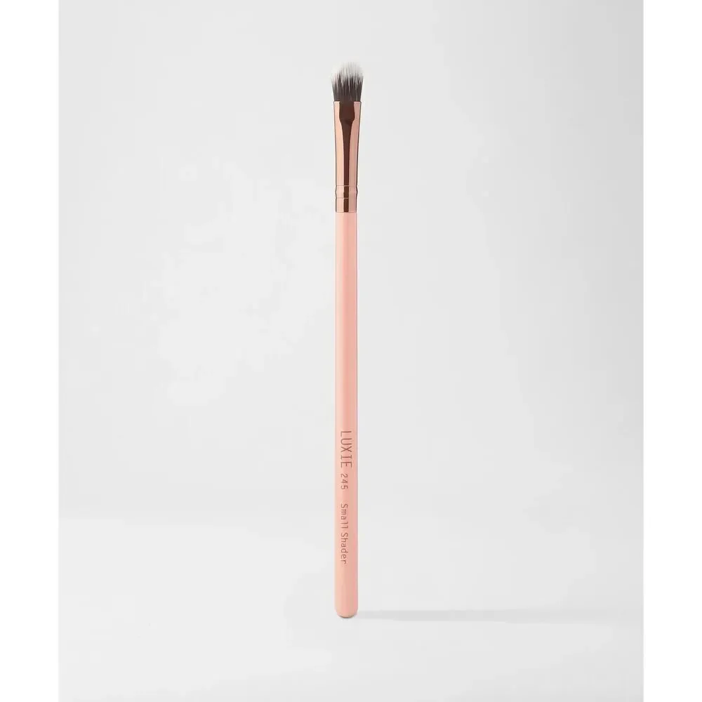 New Womens LUXIE 245 Small Shader Eyeshadow Makeup Applicator Brush - Rose Gold